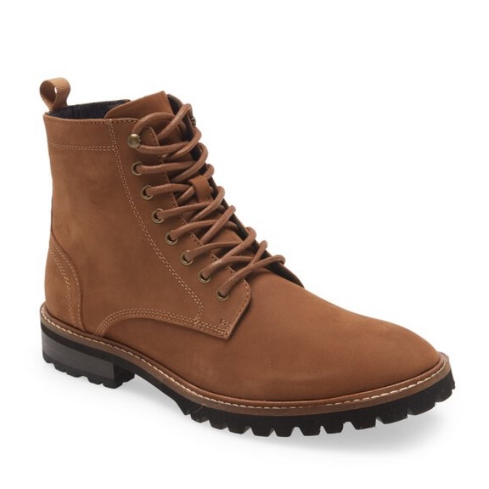Nordstrom Men’s Ortholite Leather Suede Lace Up Chukka Boots in Brown Size 11